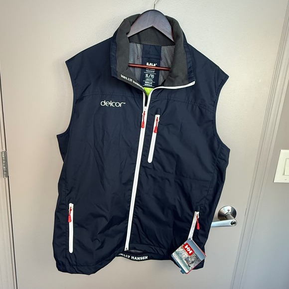 Helly Hansen Crew Vest XL TG Navy Marine Mens Lightweight NWT - Picture 6 of 16